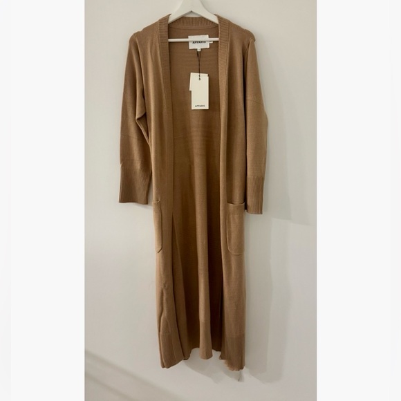 APPARIS Alessi Long Belted Cardigan.